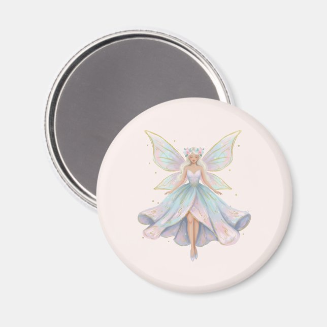 Magischer Engel Feen Pastellfarben Magnet (Vorderseite/Rückseite)