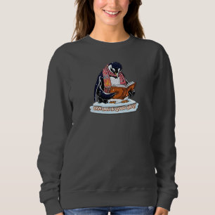 Magischer Erzähler Pinguin Winter Büchernarren Sw Sweatshirt