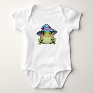Magischer Frosch in einem Hut Baby Strampler