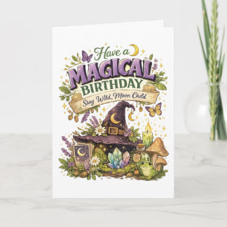 Magischer Geburtstag Karte
