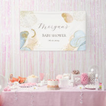 Magischer Glitzer Abstrakt Baby Shooting Monogram