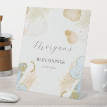 Magischer Glitzer Abstrakt Baby Shooting Monogram