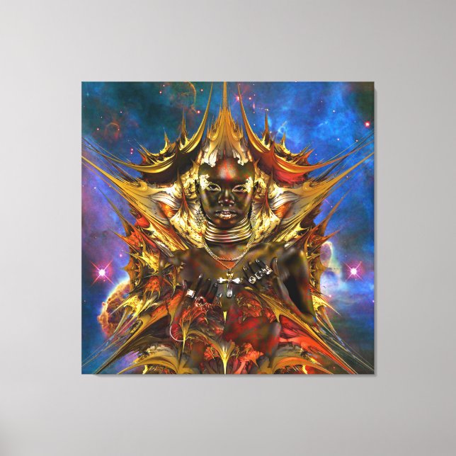 Magischer Goldener Star Leinwanddruck (Vorderseite)