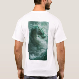 Magischer Grün- und Weißdrache T - Shirt