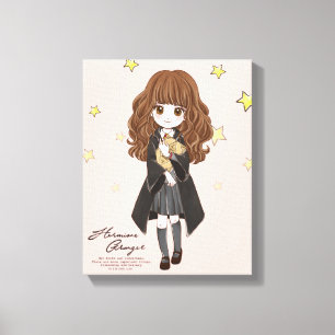 Magischer Hermione‑Granger‑Aquarell Leinwanddruck
