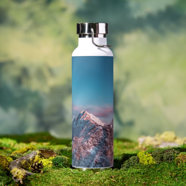 Magischer Himmel über dem Berg Storžič, Slowenien Trinkflasche (Außenbereich)