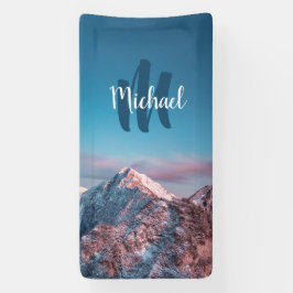 Magischer Himmelsmonogramm Berg Storžič Slowenien Banner