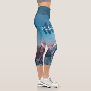 Magischer Himmelsmonogramm Berg Storžič Slowenien Capri Leggings