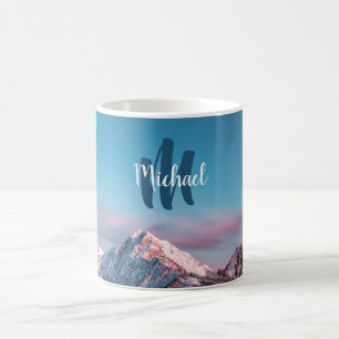 Magischer Himmelsmonogramm Berg Storžič Slowenien Kaffeetasse