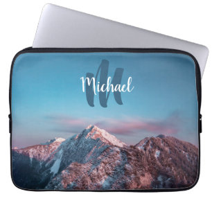 Magischer Himmelsmonogramm Berg Storžič Slowenien Laptopschutzhülle