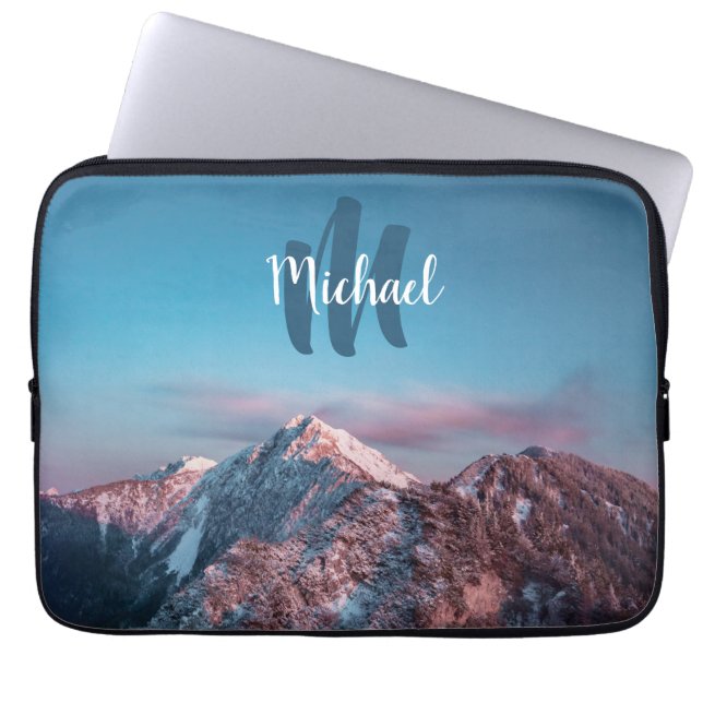 Magischer Himmelsmonogramm Berg Storžič Slowenien Laptopschutzhülle (Vorderseite)
