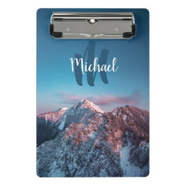 Magischer Himmelsmonogramm Berg Storžič Slowenien Mini Klemmbrett