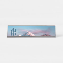 Magischer Himmelsmonogramm Berg Storžič Slowenien Schreibtischnamensplakette