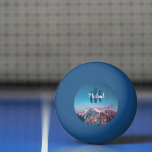 Magischer Himmelsmonogramm Berg Storžič Slowenien Tischtennisball