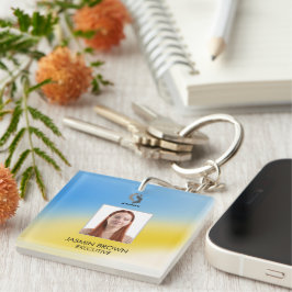 Magischer Hintergrundname Personalisiert Schlüsselanhänger