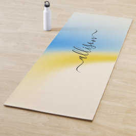Magischer Hintergrundname Personalisiert Yogamatte