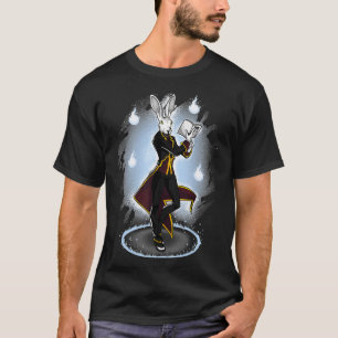 Magischer Kaninchen Zauberlehrling im Zug T-Shirt