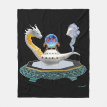 Magischer Keramik-Drache Fantasy Art-Decke