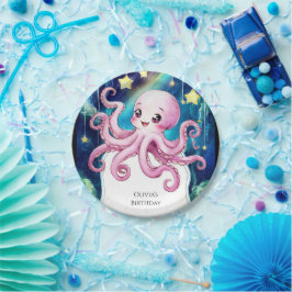 Magischer Kids' Octopus Geburtstag Pappteller