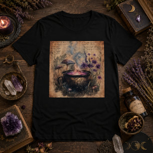 Magischer Kräuterkessel Botanik T-Shirt