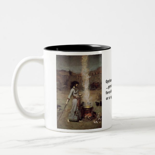 Magischer Kreis Zweifarbige Tasse (Links)