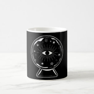 Magischer Kristallball Schauende Auge Erzählt Alle Kaffeetasse
