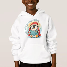 Magischer lesender Pinguin-Kinder-Winter-Tale-Hood Hoodie