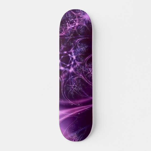 Magischer lila Skateboard (Vorne)
