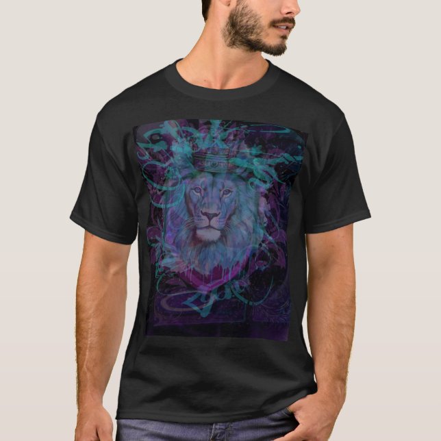 Magischer Löwe königlich  T-Shirt (Vorderseite)