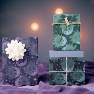 Magischer Moon & Stars Geschenkwrap   Whimsikkosmi Geschenkpapier Set