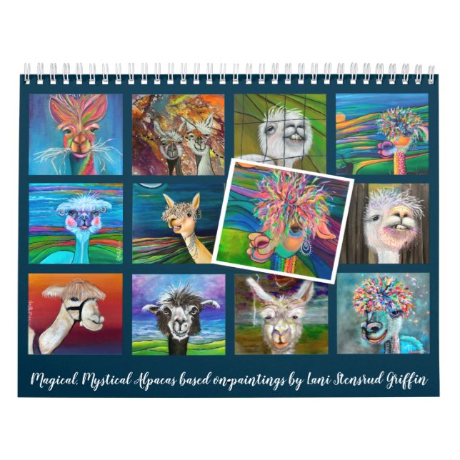 magischer mystischer Alpakas-Kalender Kalender (Titelbild)