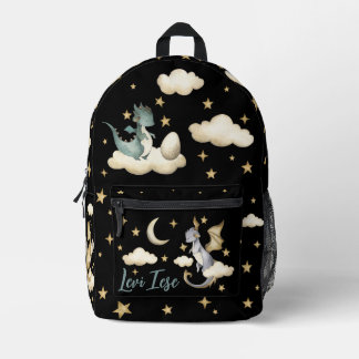 Magischer Nachtdrache Bedruckter Rucksack