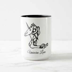 Magischer Niedlicher Monogramm L-Text für benutzer Tasse