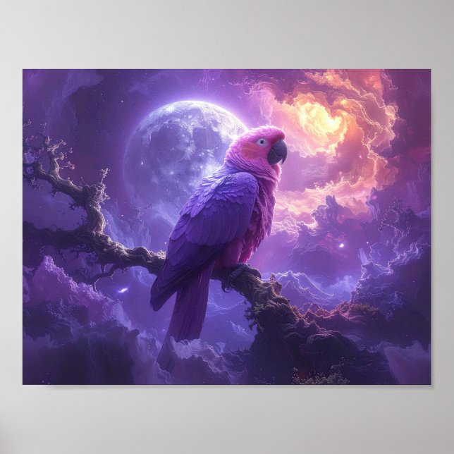 Magischer Papagei Poster (Vorne)