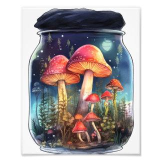 Magischer Pilz in Jars Fotodruck