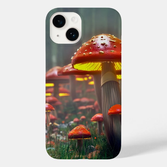 Magischer Pilzwald Case-Mate iPhone 14 Hülle (Rückseite)