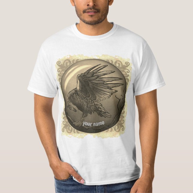 Magischer Rabe T-Shirt (Vorderseite)