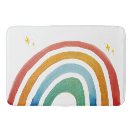 Magischer Regenbogen Badematte