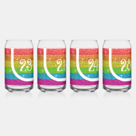 Magischer Regenbogen Einhorn Glitzer Whimsical Geb Dosenglas