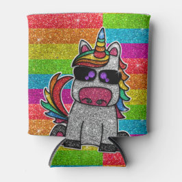Magischer Regenbogen Einhorn Glitzer Whimsical Geb Dosenkühler
