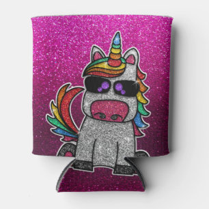 Magischer Regenbogen Einhorn Glitzer Whimsical Geb Dosenkühler