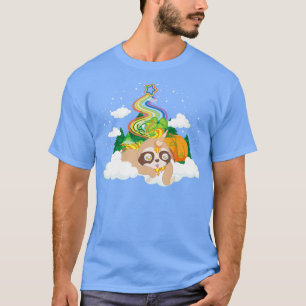 Magischer Regenbogen Einhorn Lover Lazy Niedliches T-Shirt