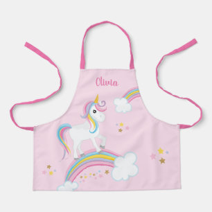 Magischer Regenbogen Einhorn Rosa Personalisierte Schürze