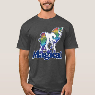 Magischer Regenbogen-Einhorn-T - Shirt