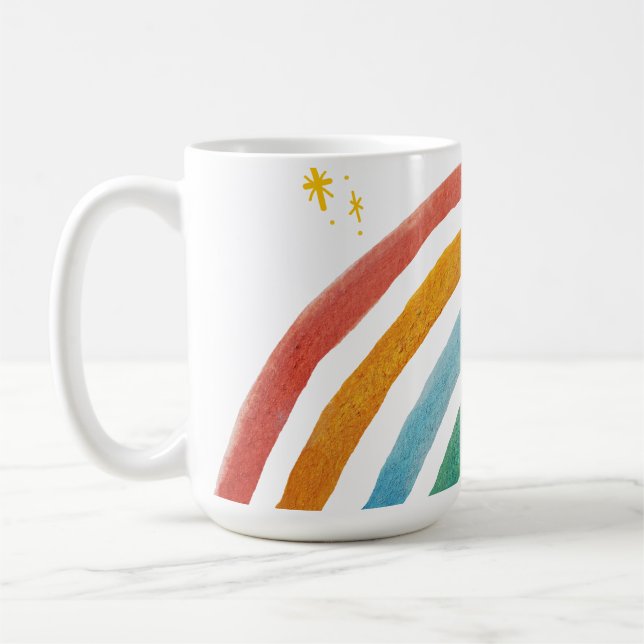 Magischer Regenbogen Kaffeetasse (Links)