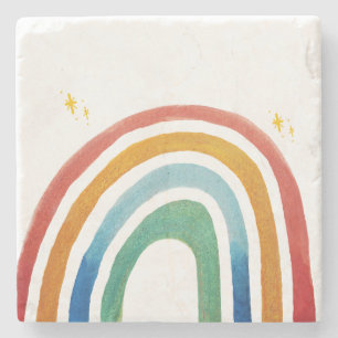 Magischer Regenbogen Steinuntersetzer