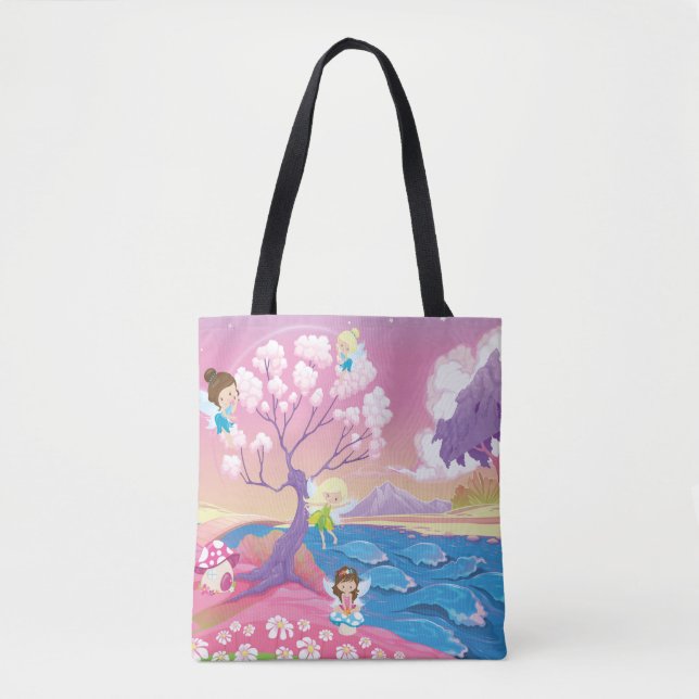 Magischer Riverbank mit Feen Einhorn und Tasche (Vorderseite)