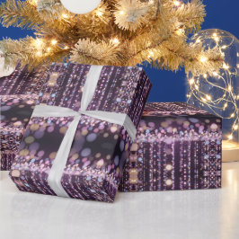 Magischer rosa Hintergrund Name Personalisiert Geschenkpapier