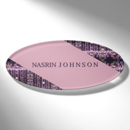 Magischer rosa Hintergrund Name Personalisiert Namenschild