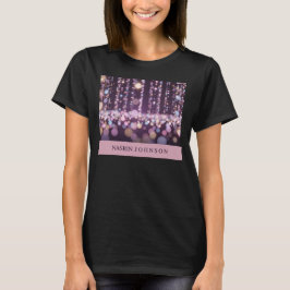 Magischer rosa Hintergrund Name Personalisiert T-Shirt